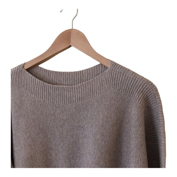 Talbots Wool Blend Bateau Neck Dolman Sleeve Sweater Women's LP Shimmer - Picture 6 of 9